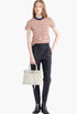 White/Black - Prada Buckle Small Leather Handbag With Belt - GLAM MODA